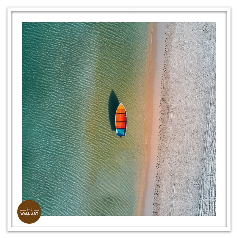 VIBRANT BOAT ON BEACH I