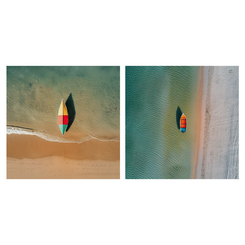 VIBRANT BOAT ON BEACH I_SETOF2_