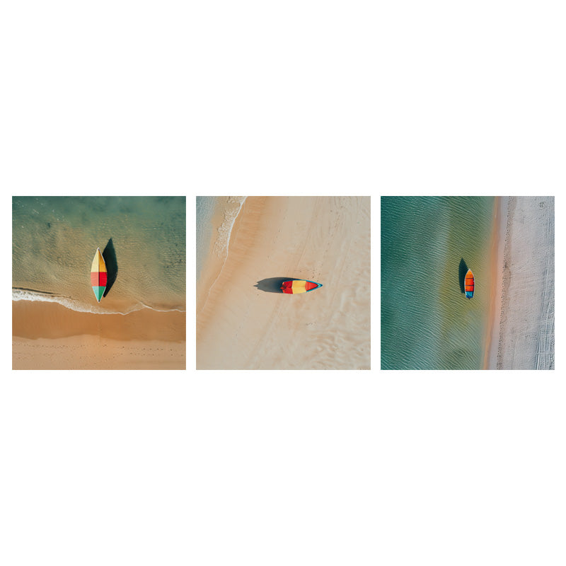 VIBRANT BOAT ON BEACH I_SETOF3_