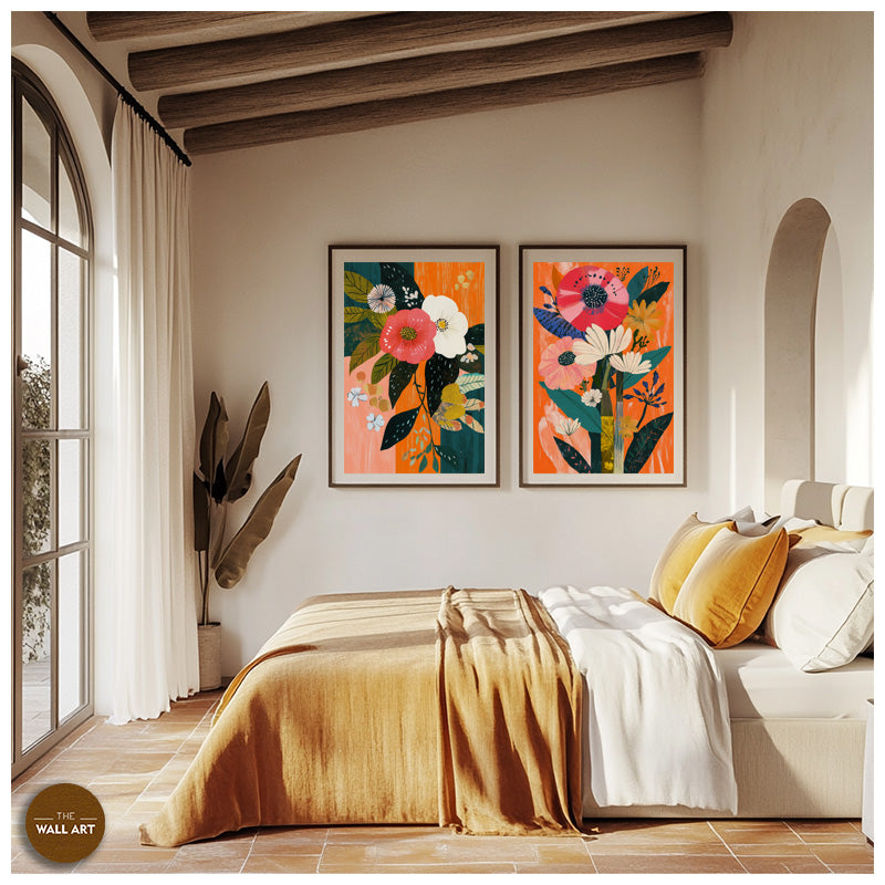 VIBRANT FLOWER II_SETOF2_