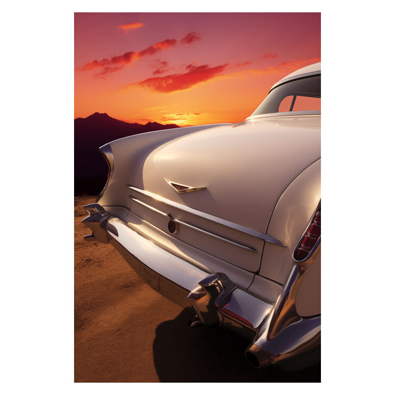 VINTAGE WHITE CAR