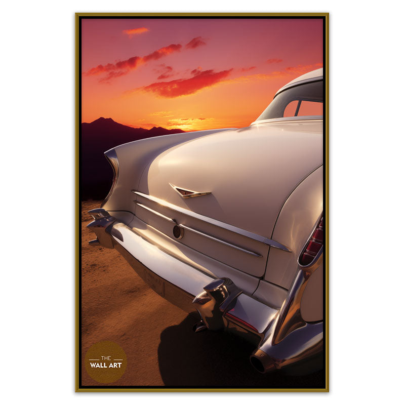 VINTAGE WHITE CAR