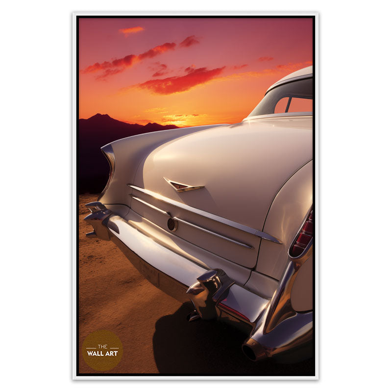 VINTAGE WHITE CAR