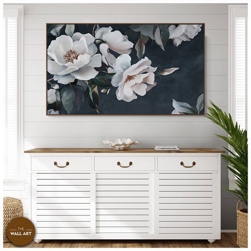 WHITE PEONIES IN GREEN SHADE II