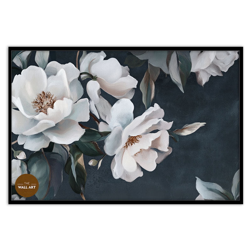 WHITE PEONIES IN GREEN SHADE II