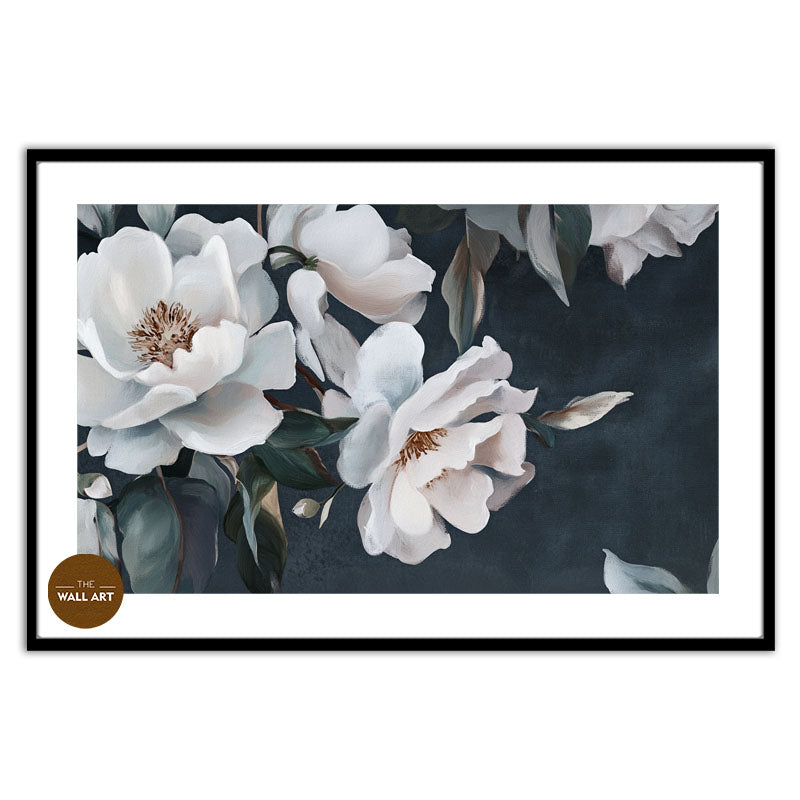 WHITE PEONIES IN GREEN SHADE II