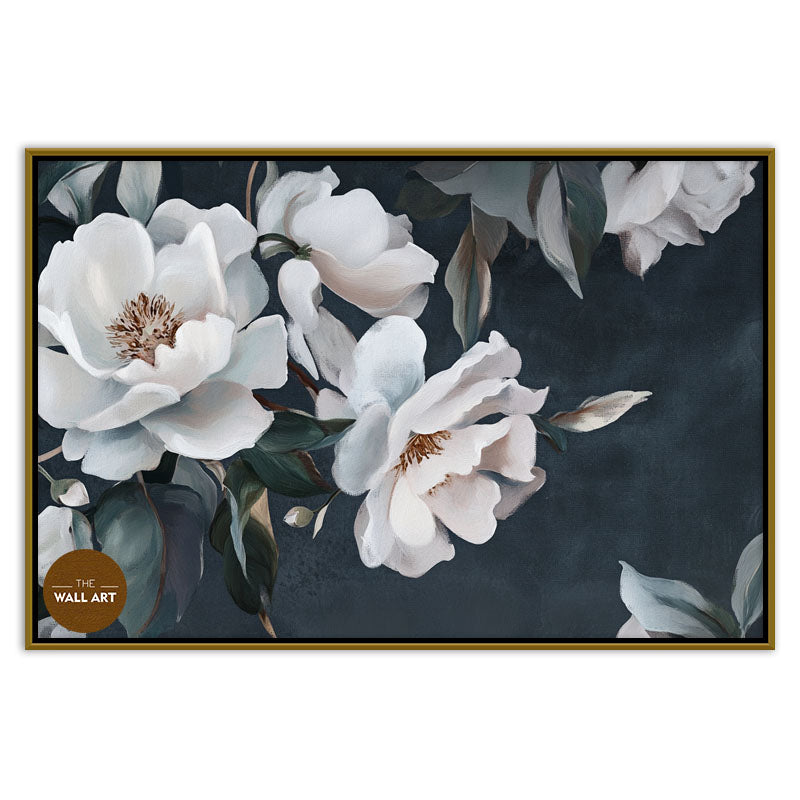 WHITE PEONIES IN GREEN SHADE II