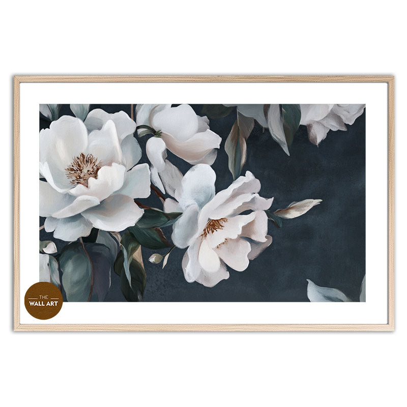 WHITE PEONIES IN GREEN SHADE II