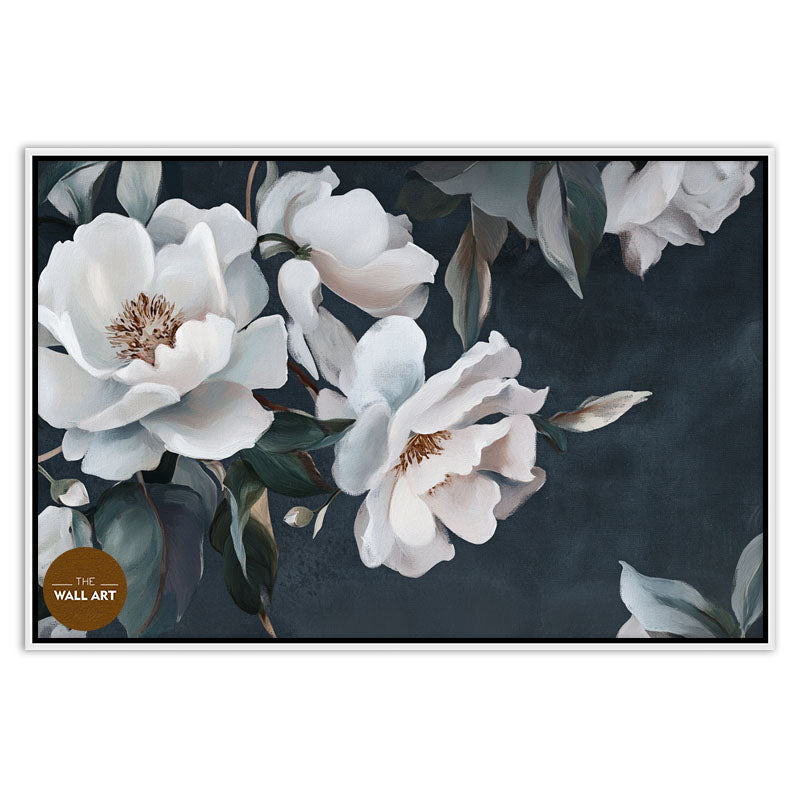 WHITE PEONIES IN GREEN SHADE II