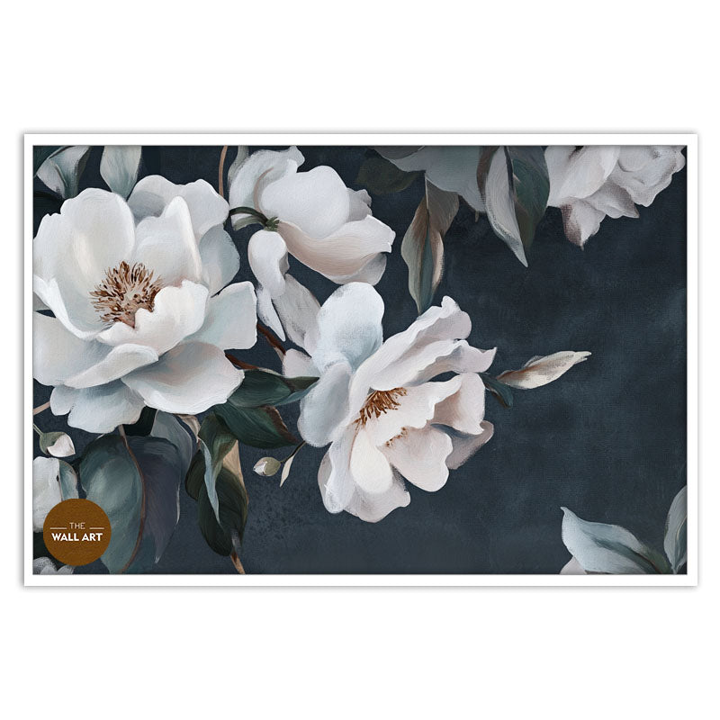 WHITE PEONIES IN GREEN SHADE II