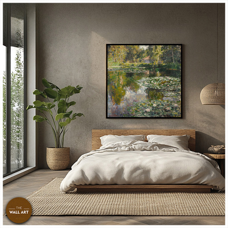 WHITE WATER LILY POND