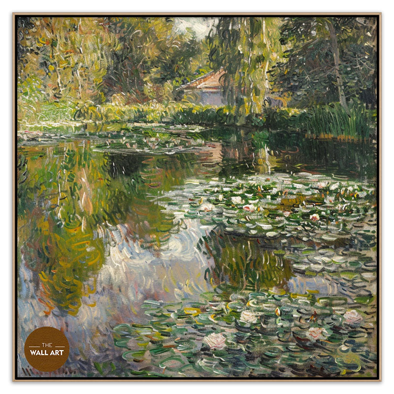 WHITE WATER LILY POND