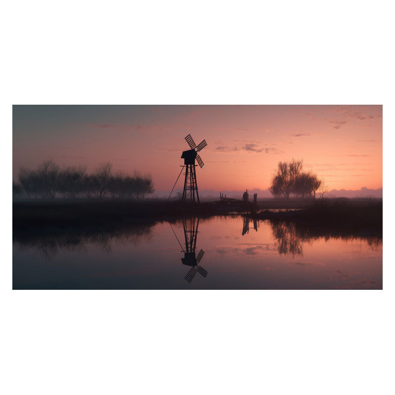 WINDMILL IN SUNSET II
