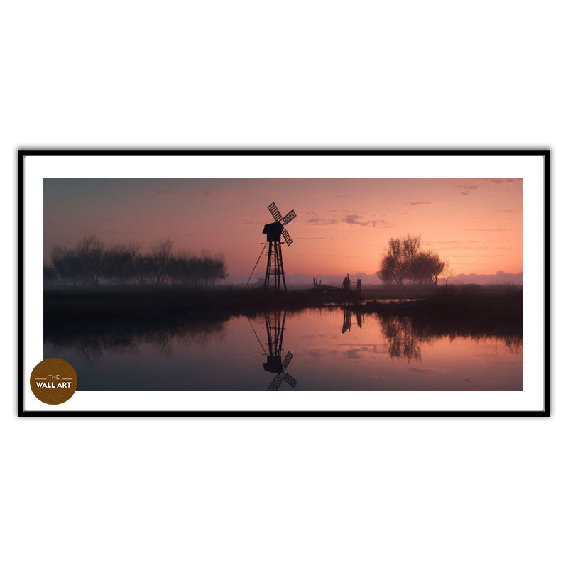 WINDMILL IN SUNSET II