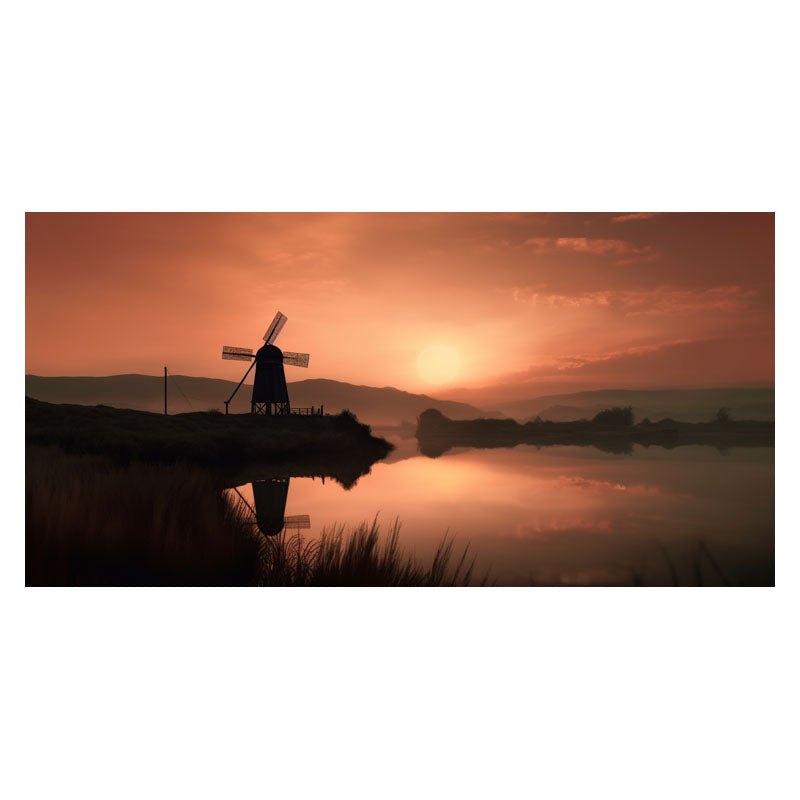 WINDMILL IN SUNSET IV