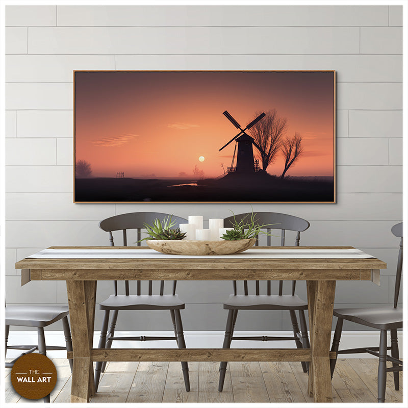 WINDMILL IN SUNSET I