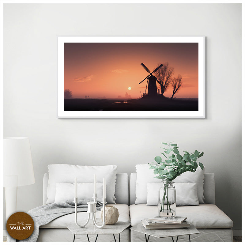 WINDMILL IN SUNSET I