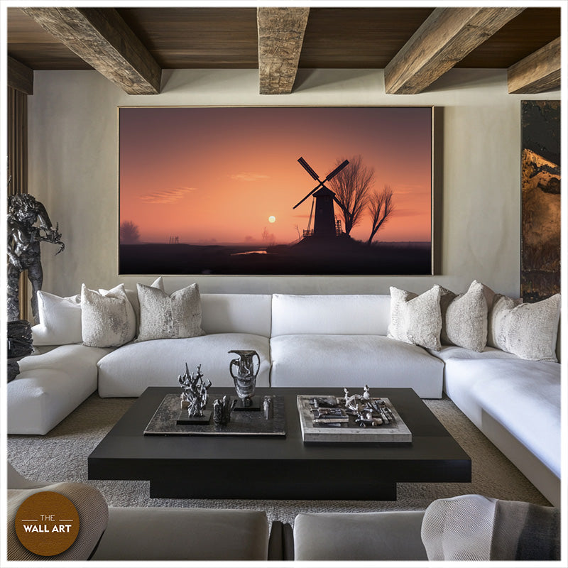 WINDMILL IN SUNSET I
