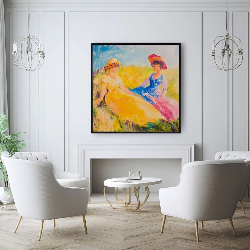 WOMEN ON YELLOW FIELD