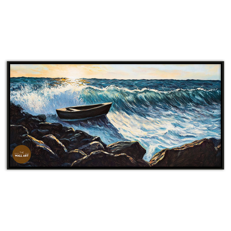 WOODEN BOAT ON SEA I