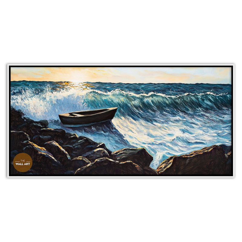 WOODEN BOAT ON SEA I