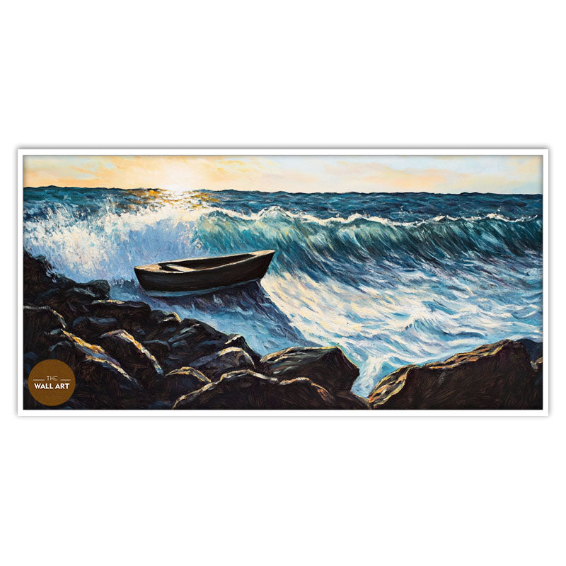 WOODEN BOAT ON SEA I