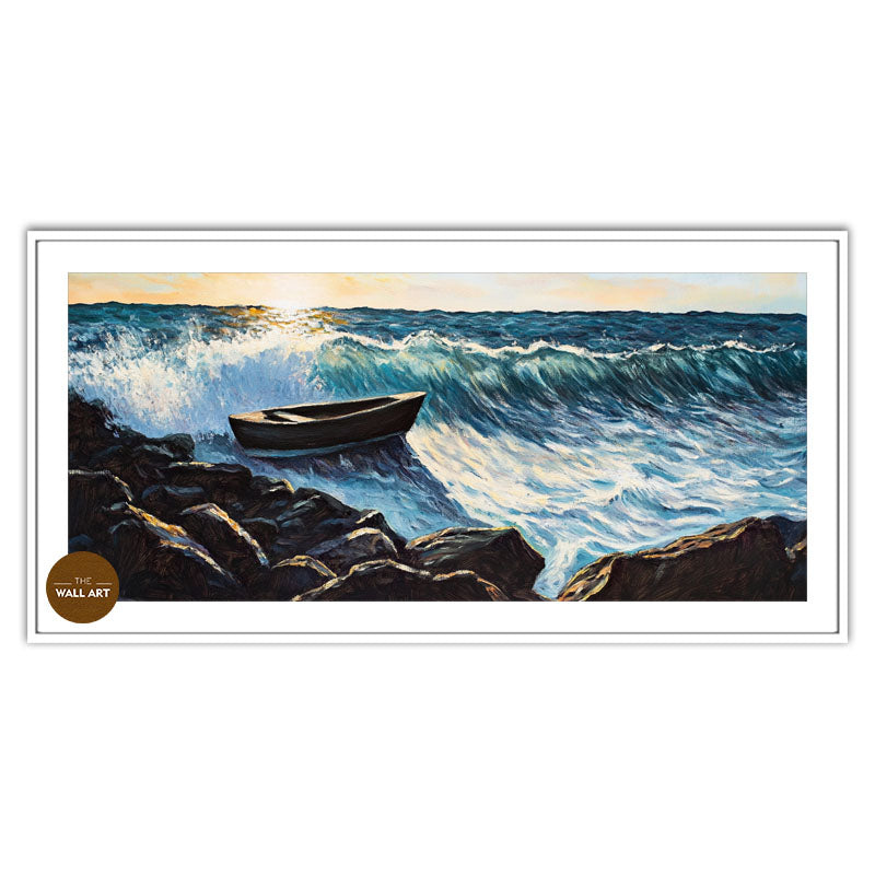 WOODEN BOAT ON SEA I