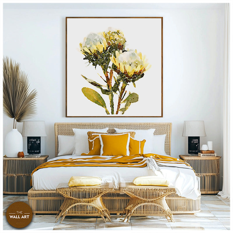 YELLOW KING PROOTEA FLOWERS