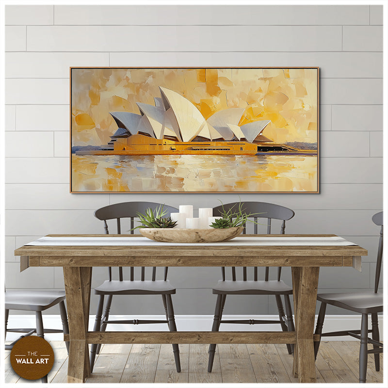 YELLOW SCENE OF SYDNEY OPERA HOUSE
