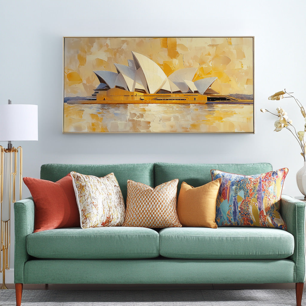 YELLOW SCENE OF SYDNEY OPERA HOUSE