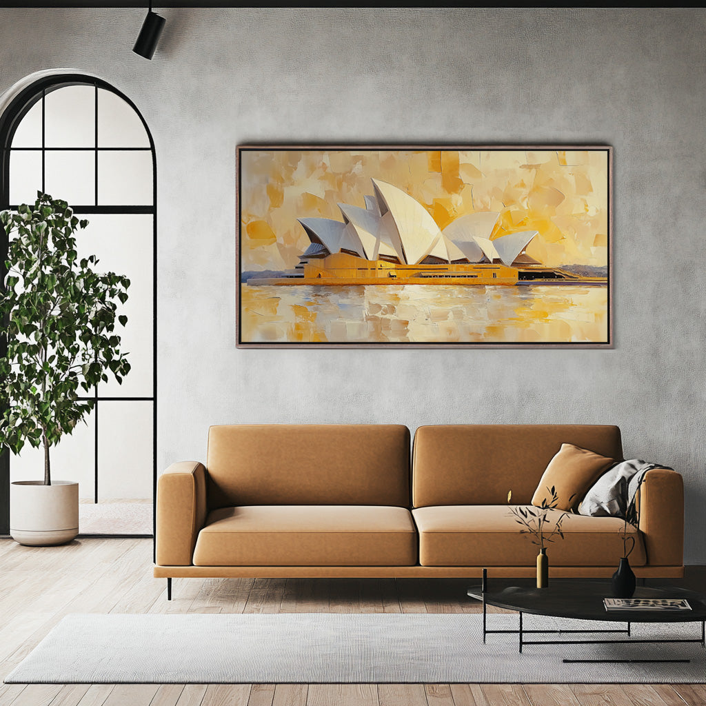 YELLOW SCENE OF SYDNEY OPERA HOUSE
