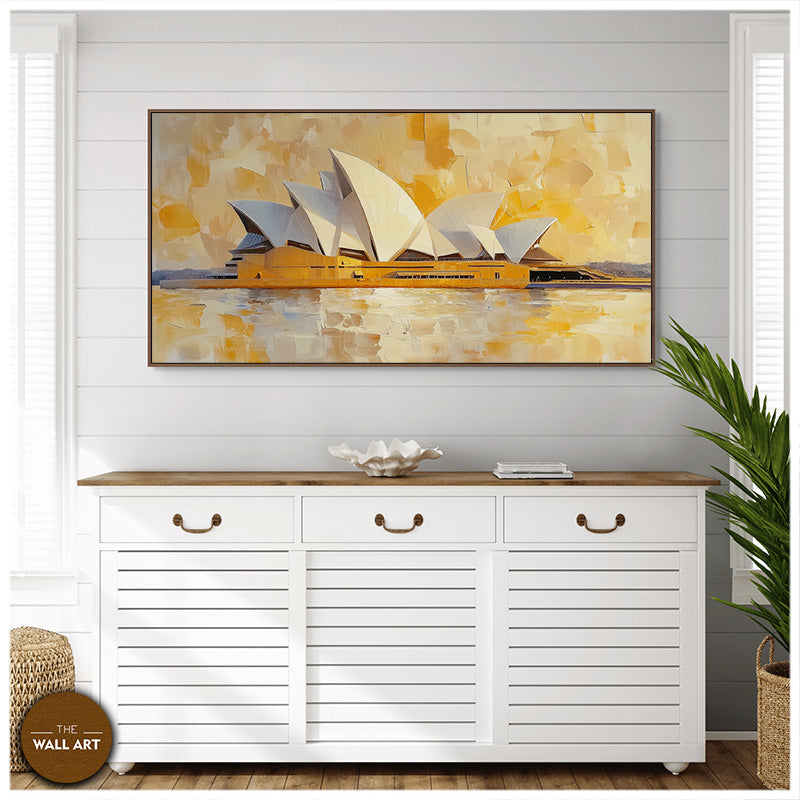 YELLOW SCENE OF SYDNEY OPERA HOUSE