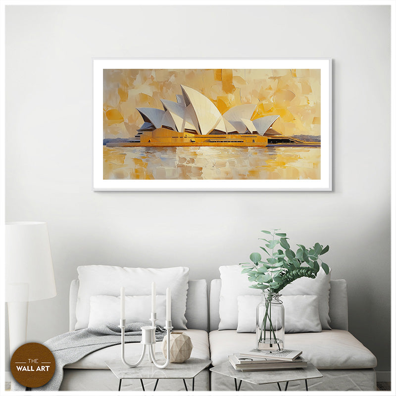 YELLOW SCENE OF SYDNEY OPERA HOUSE