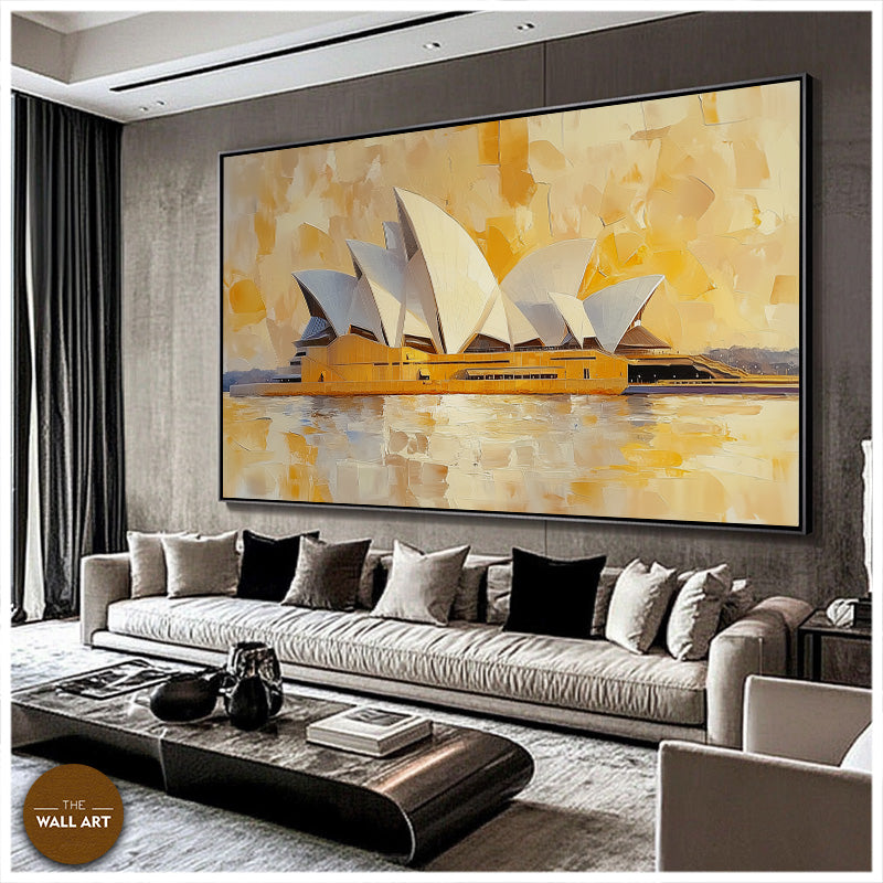 YELLOW SCENE OF SYDNEY OPERA HOUSE