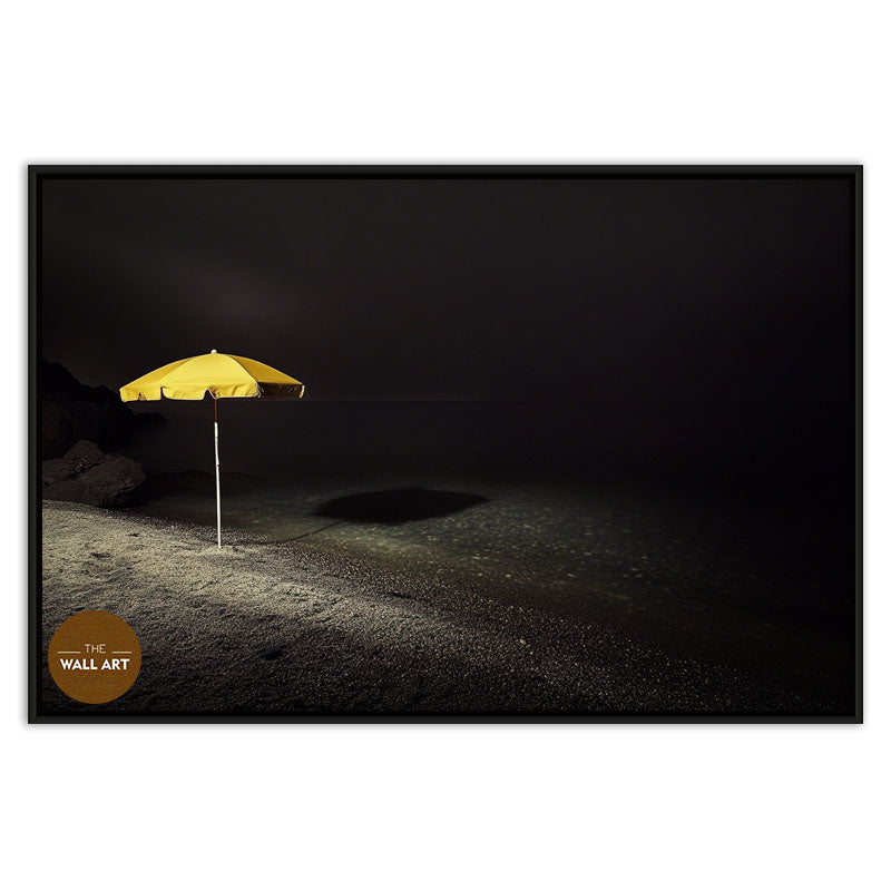 YELLOW UMBRELLA ON BEACH II