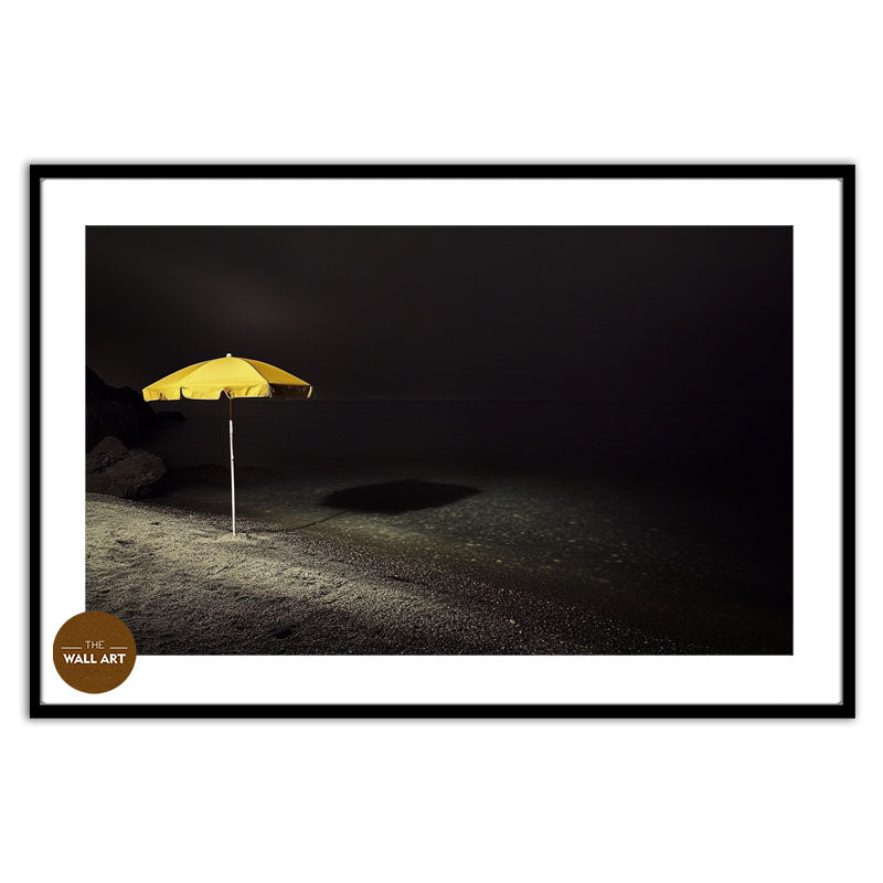 YELLOW UMBRELLA ON BEACH II