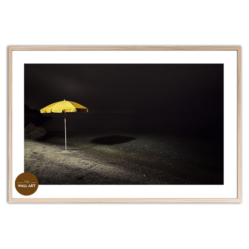 YELLOW UMBRELLA ON BEACH II