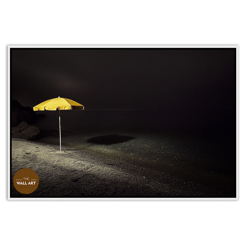 YELLOW UMBRELLA ON BEACH II