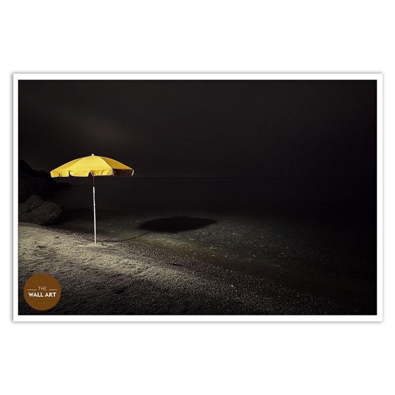 YELLOW UMBRELLA ON BEACH II
