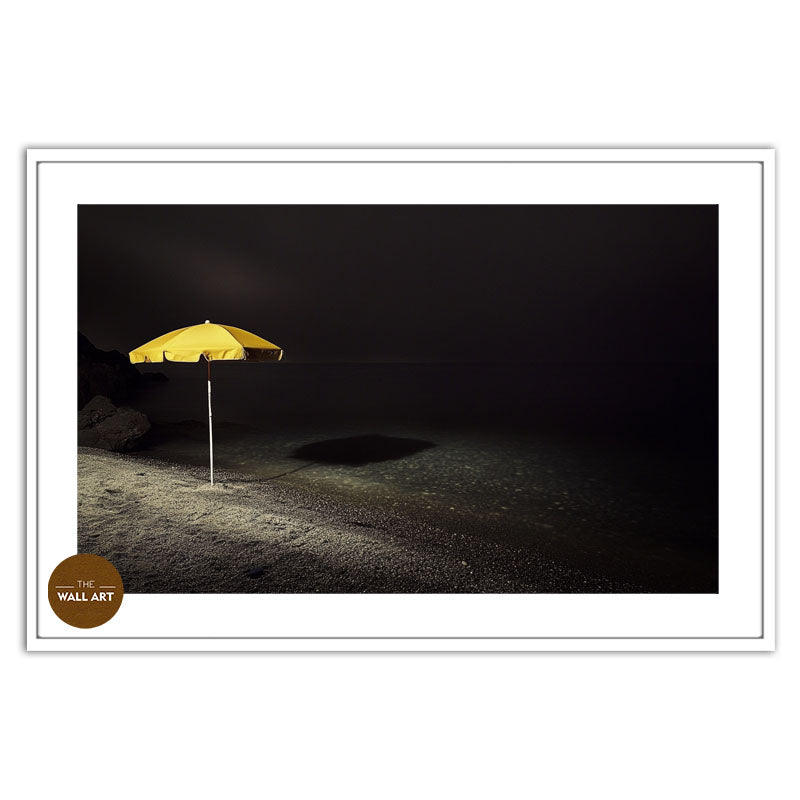 YELLOW UMBRELLA ON BEACH II