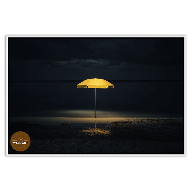 YELLOW UMBRELLA ON BEACH IV