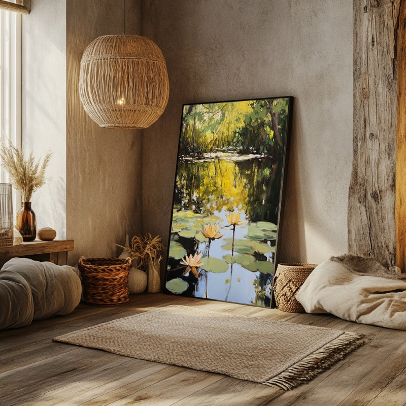 YELLOW WATER LILIES I